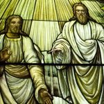 Stained Glass Image of God the Father and Jesus Christ
