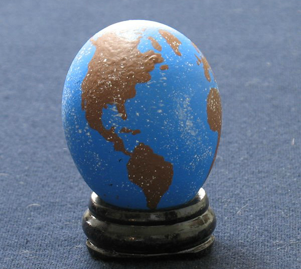 Earth Easter Egg Design