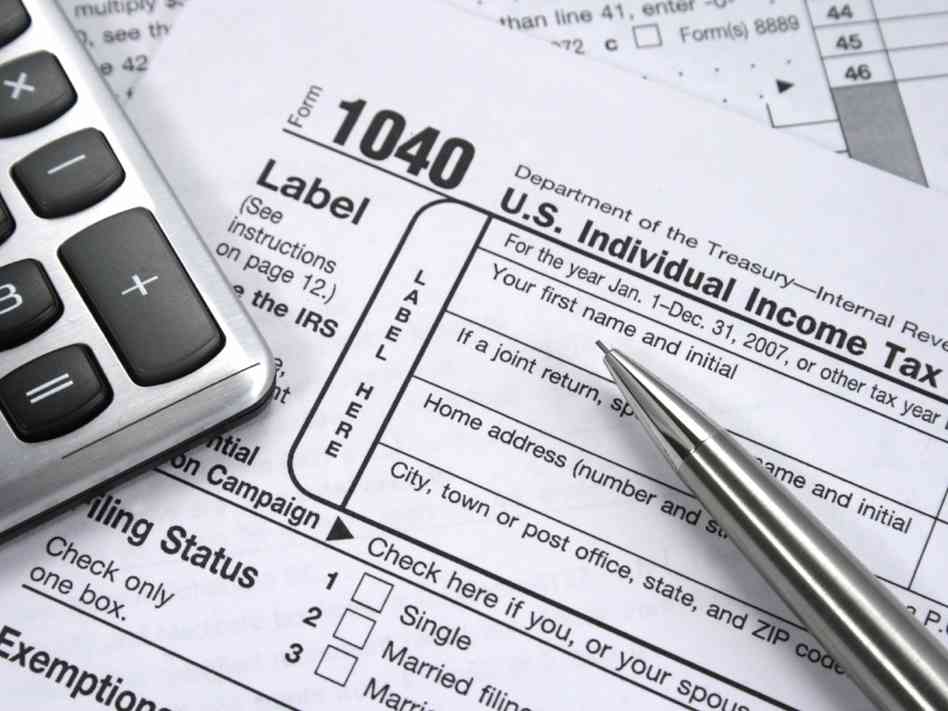Filling out taxes