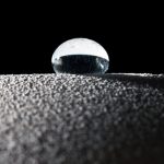 zoomed in raindrop