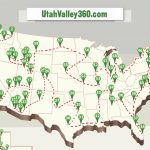 Map of how to visit every temple in the USA