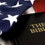 Bible and American Flag
