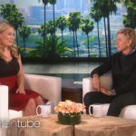 T.V. host Ellen with guest from Utah