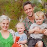 Brandon Flowers and family