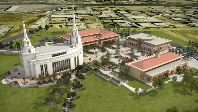 3D computerized image of the completed Rome Temple