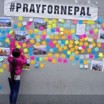 Pray for Nepal and sticky notes