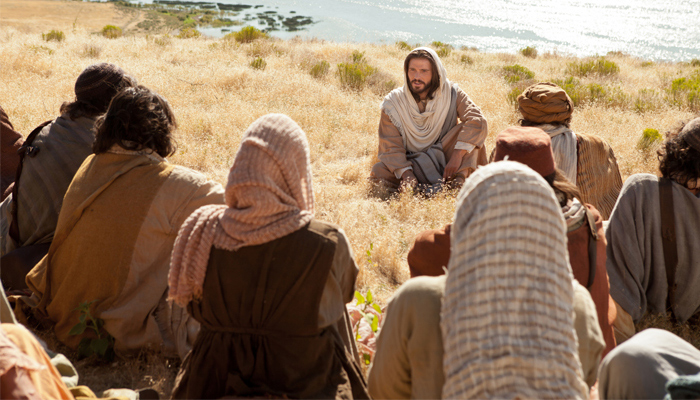 Jesus teaching parables
