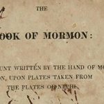 1st edition of Book of Mormon