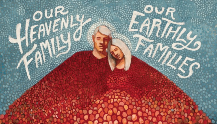 Cover of "Our Heavenly Family, Our Earthly Families" Mormon
