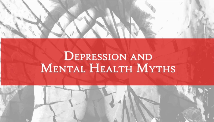 Depression and mental health title graphic