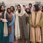 apostles walking with Jesus