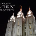 Salt Lake Temple with LDS church logo