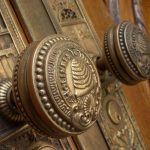 Doorknobs of the SLC Temple.