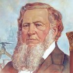 Painted portrait of Brigham Young